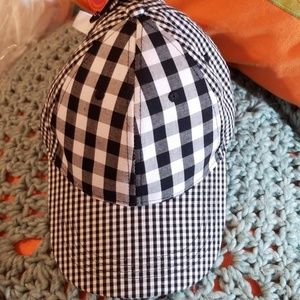 Steve Madden ball cap black gingham